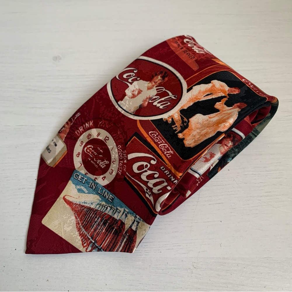 Vintage Coca-Cola Men's Silk Neck Tie